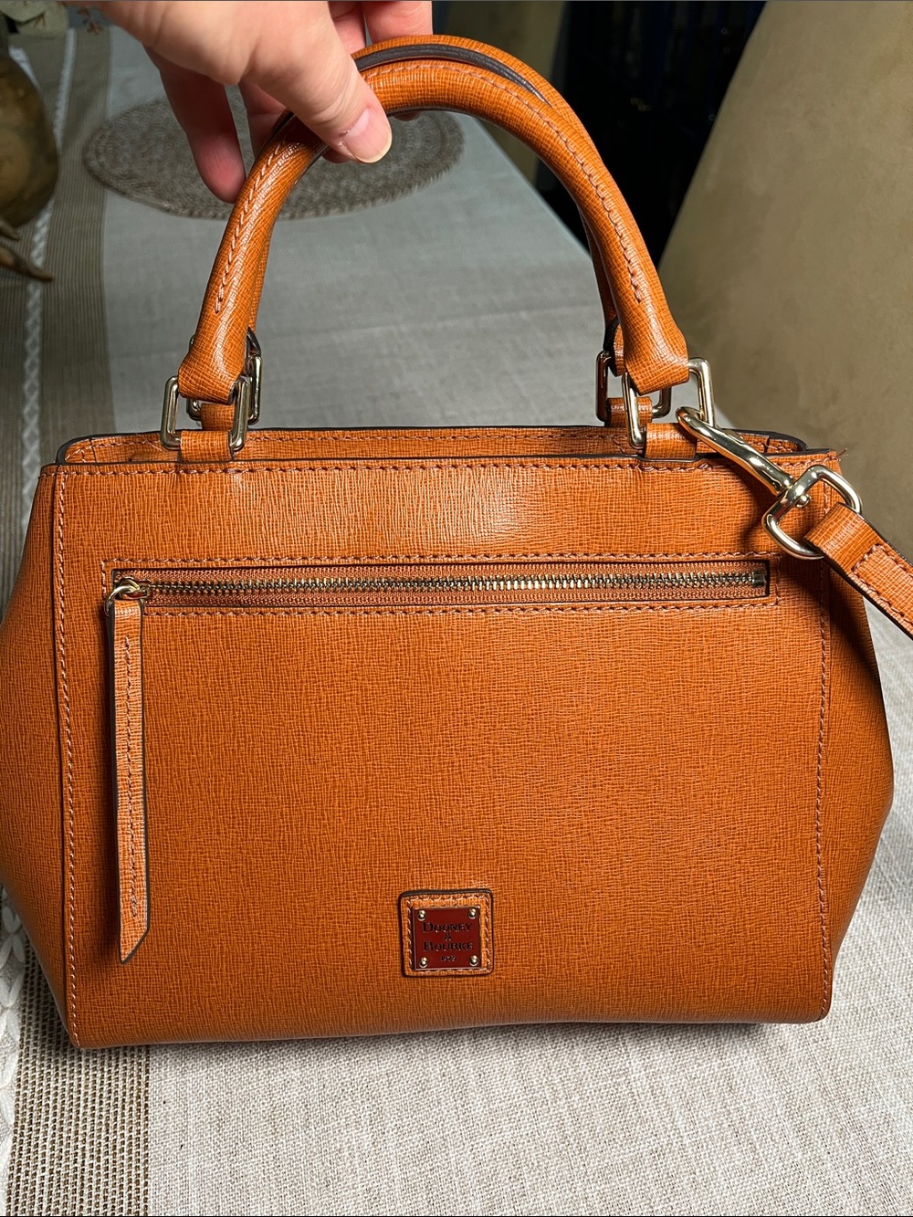 Dooney & Bourke Saffiano leather Structured Satchel with Matching Wallets - Picture 2 of 16